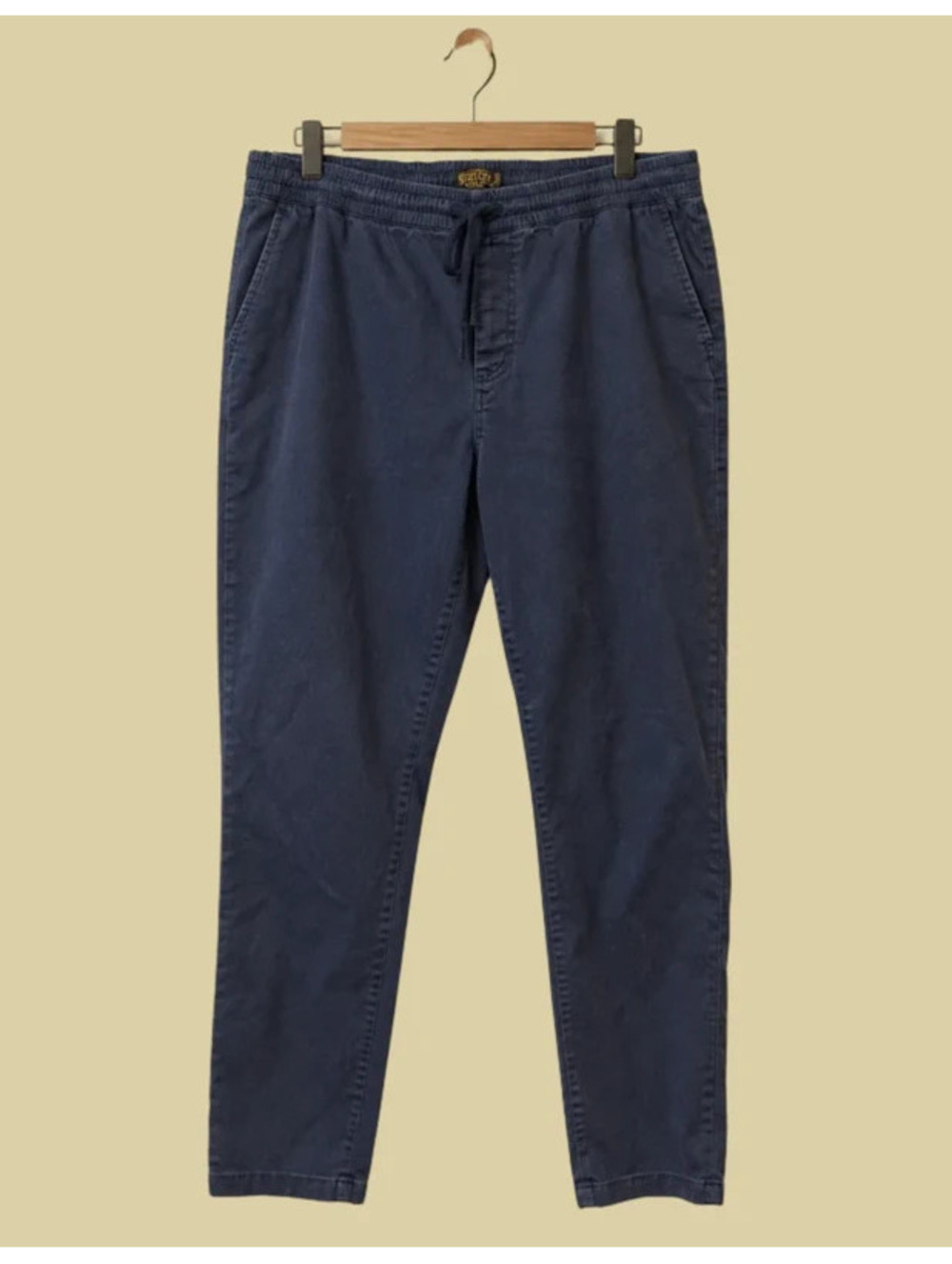 Steel City Easy Pants Navy Blue Chino Drawstring Pants Men’s XXL 42x34